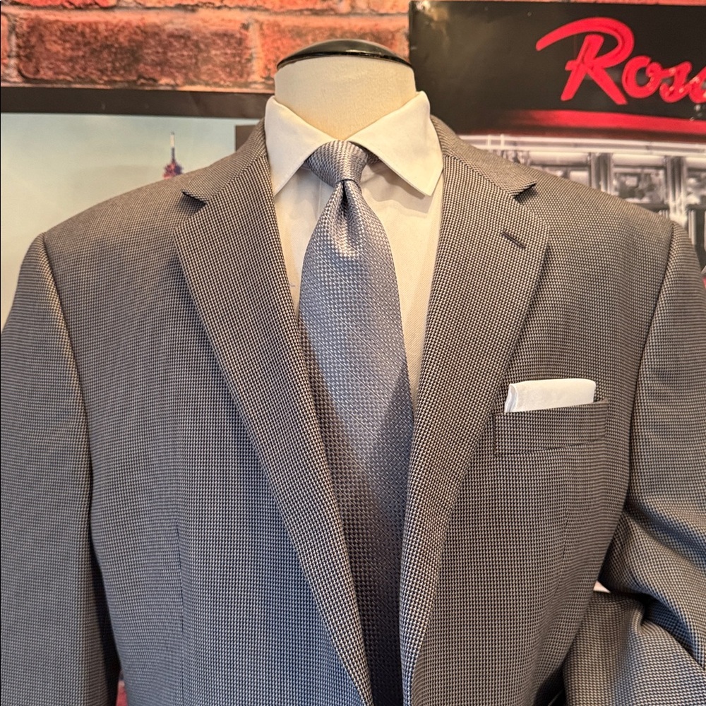 Van Heusen Black and White Checkered Blazer